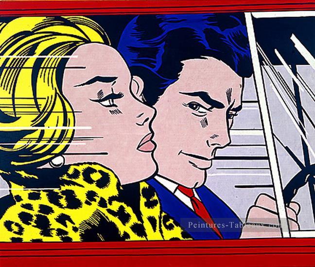 in the car 1963 Roy Lichtenstein Oil Paintings